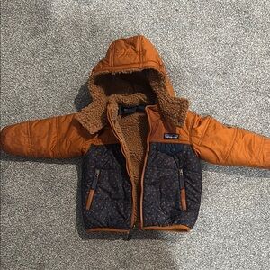 Orange and Navy Hooded Jacket